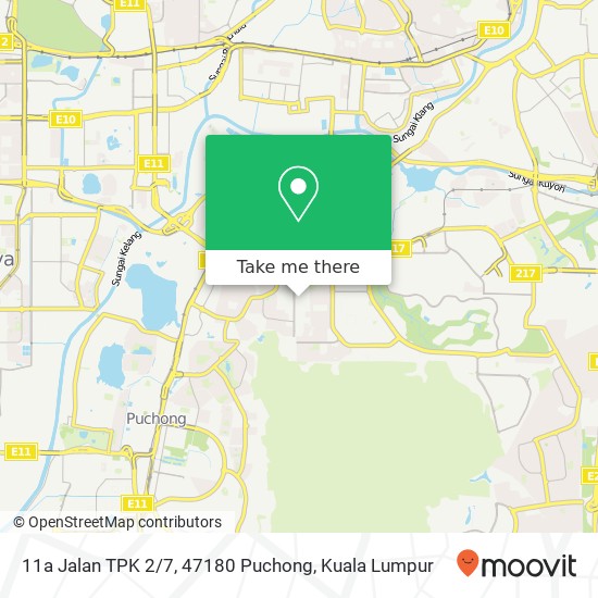 11a Jalan TPK 2 / 7, 47180 Puchong map