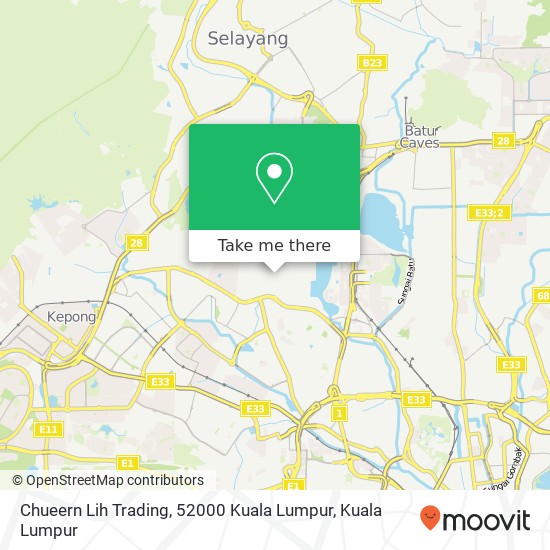 Peta Chueern Lih Trading, 52000 Kuala Lumpur