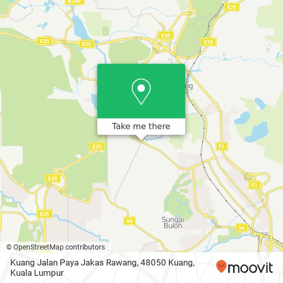 Kuang Jalan Paya Jakas Rawang, 48050 Kuang map