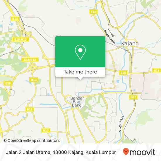 Jalan 2 Jalan Utama, 43000 Kajang map