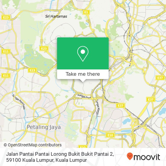 Jalan Pantai Pantai Lorong Bukit Bukit Pantai 2, 59100 Kuala Lumpur map