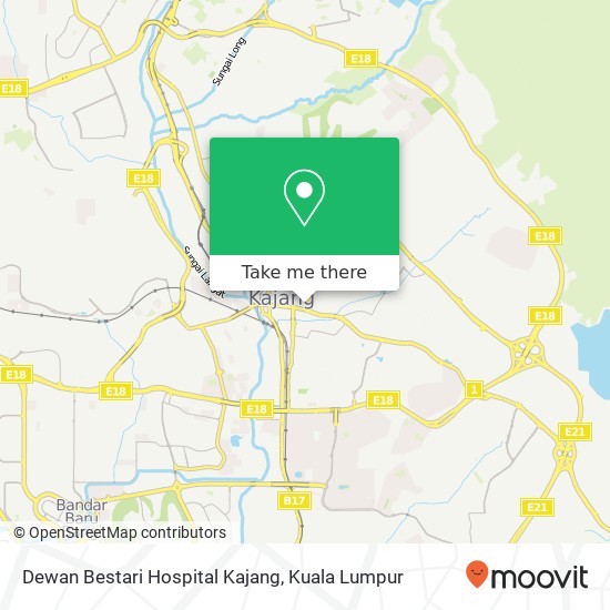 Dewan Bestari Hospital Kajang map