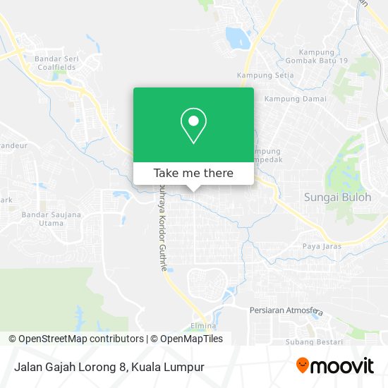 Peta Jalan Gajah Lorong 8