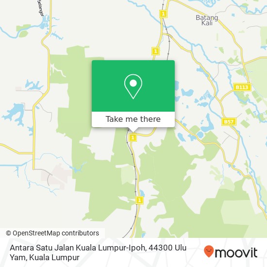 Antara Satu Jalan Kuala Lumpur-Ipoh, 44300 Ulu Yam map