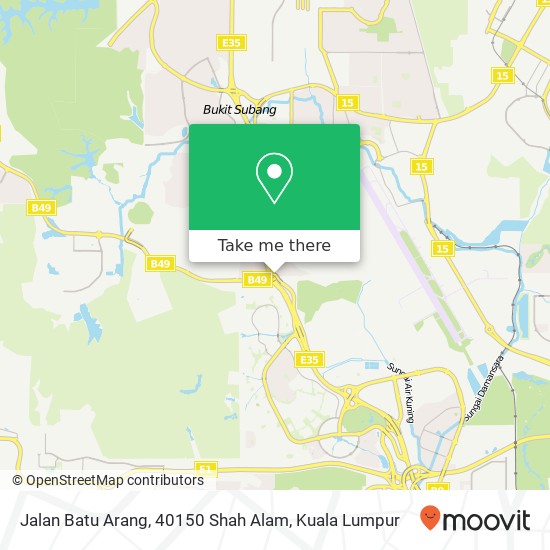 Jalan Batu Arang, 40150 Shah Alam map