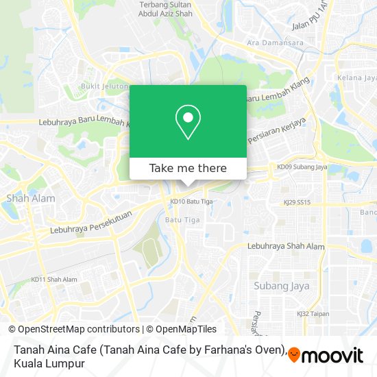 Tanah Aina Cafe (Tanah Aina Cafe by Farhana's Oven) map