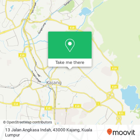 13 Jalan Angkasa Indah, 43000 Kajang map