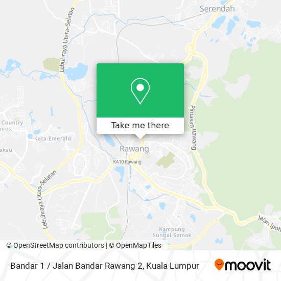 Bandar 1 / Jalan Bandar Rawang 2 map