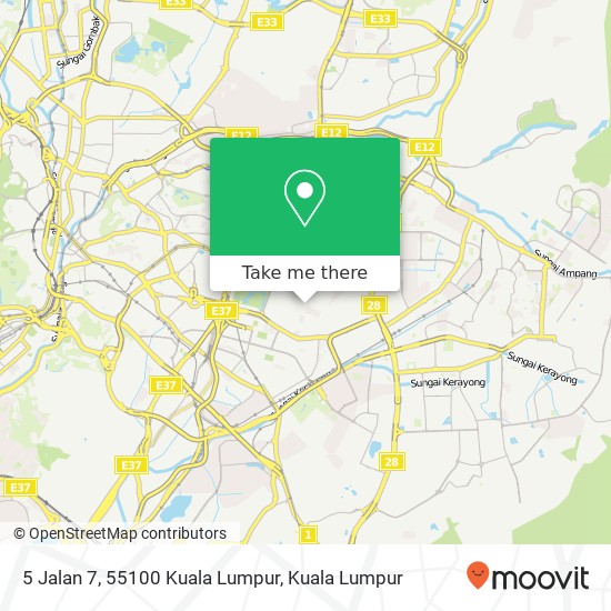 Peta 5 Jalan 7, 55100 Kuala Lumpur