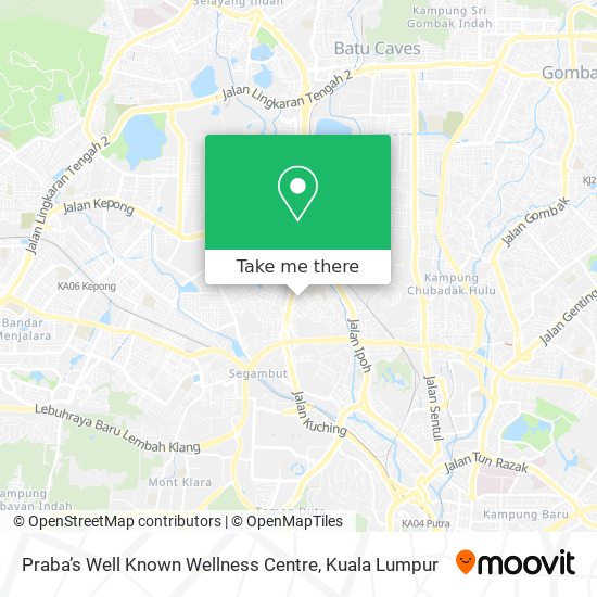 Praba’s Well Known Wellness Centre map