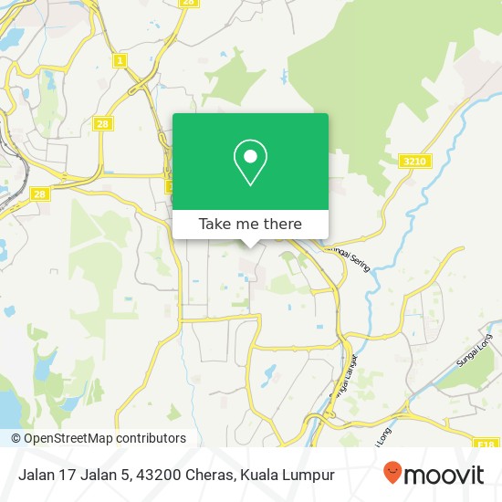 Jalan 17 Jalan 5, 43200 Cheras map