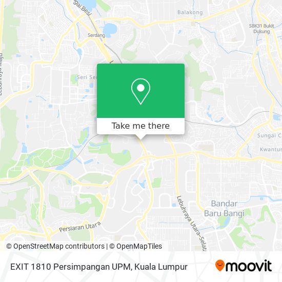 Peta EXIT 1810 Persimpangan UPM