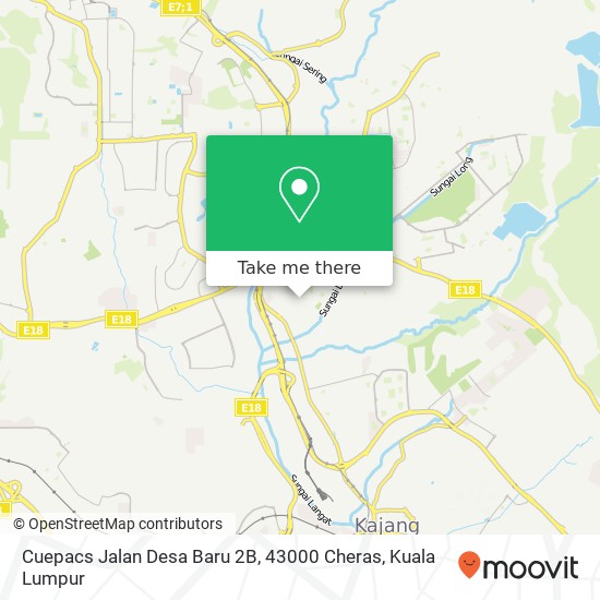 Cuepacs Jalan Desa Baru 2B, 43000 Cheras map