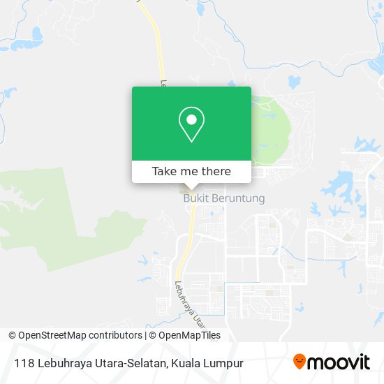 118 Lebuhraya Utara-Selatan map
