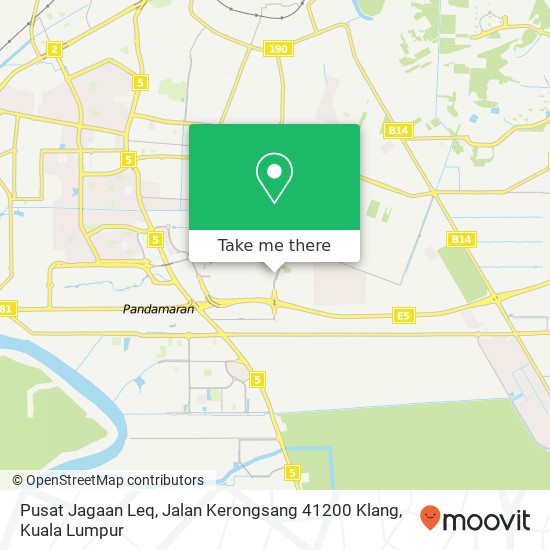 Pusat Jagaan Leq, Jalan Kerongsang 41200 Klang map