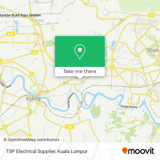 TSP Electrical Supplier map