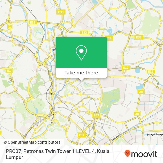 PRC07, Petronas Twin Tower 1 LEVEL 4 map