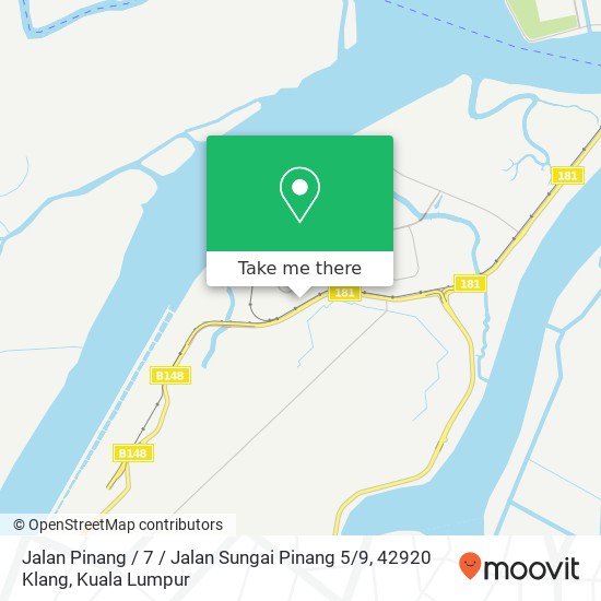 Peta Jalan Pinang / 7 / Jalan Sungai Pinang 5 / 9, 42920 Klang