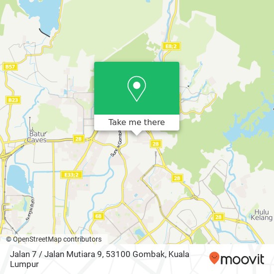 Peta Jalan 7 / Jalan Mutiara 9, 53100 Gombak