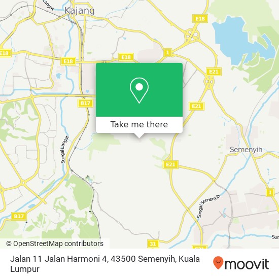 Jalan 11 Jalan Harmoni 4, 43500 Semenyih map