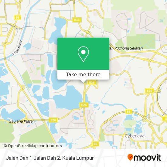 Jalan Dah 1 Jalan Dah 2 map