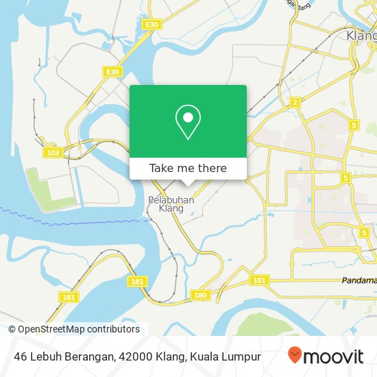 46 Lebuh Berangan, 42000 Klang map