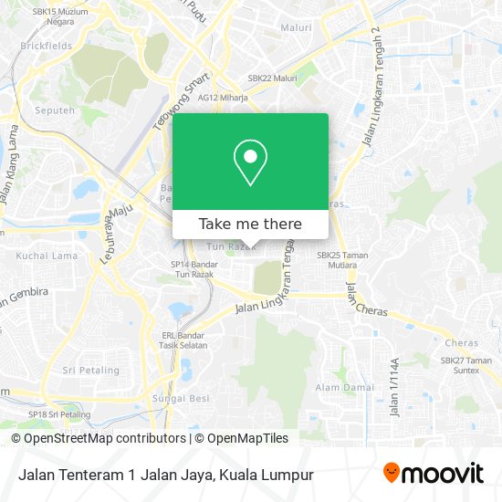 Peta Jalan Tenteram 1 Jalan Jaya