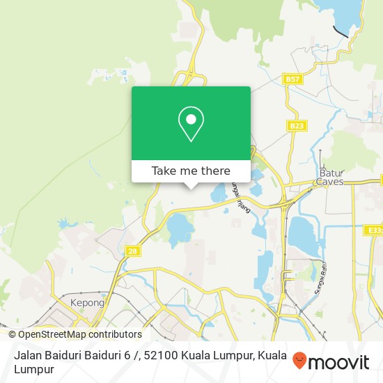 Jalan Baiduri Baiduri 6 /, 52100 Kuala Lumpur map