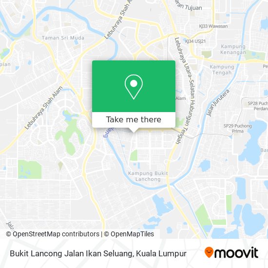 Bukit Lancong Jalan Ikan Seluang map