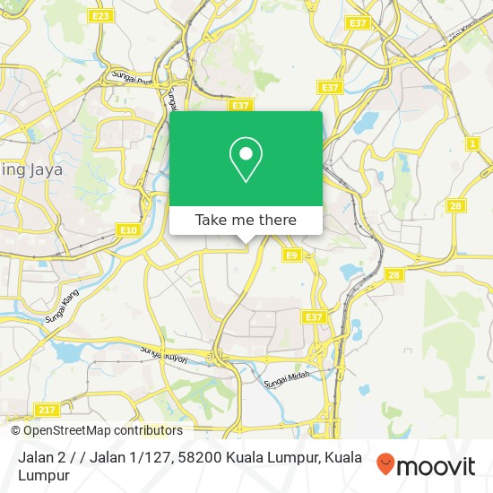 Jalan 2 / / Jalan 1 / 127, 58200 Kuala Lumpur map