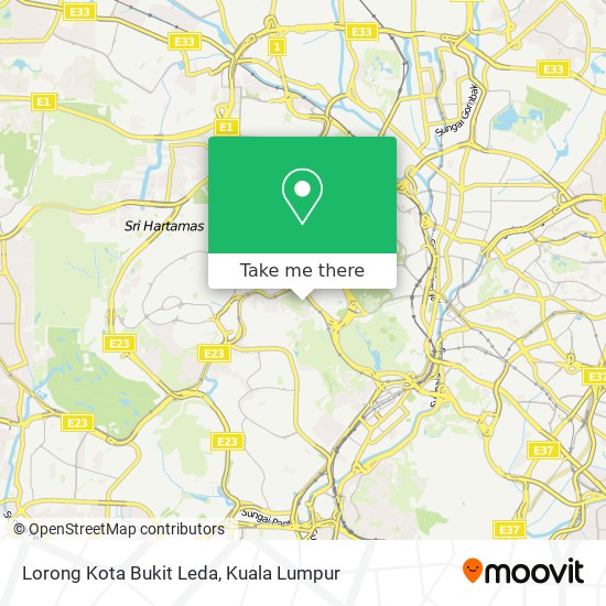 Lorong Kota Bukit Leda map