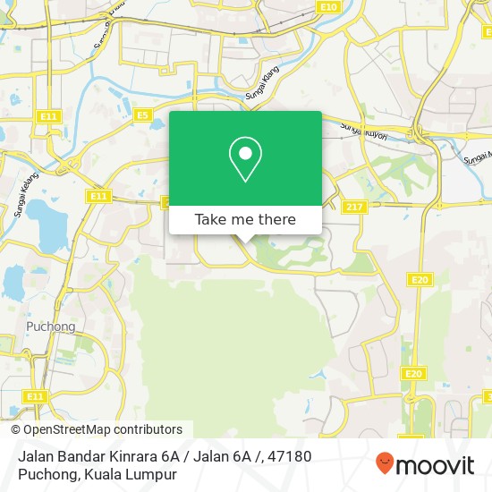 Jalan Bandar Kinrara 6A / Jalan 6A /, 47180 Puchong map