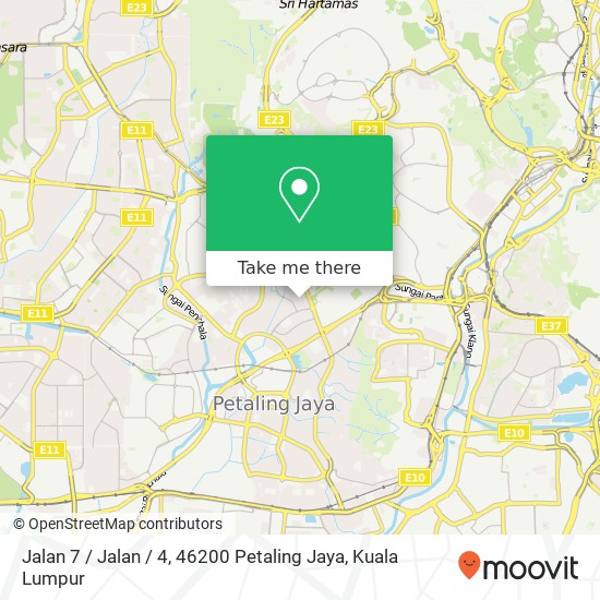 Peta Jalan 7 / Jalan / 4, 46200 Petaling Jaya