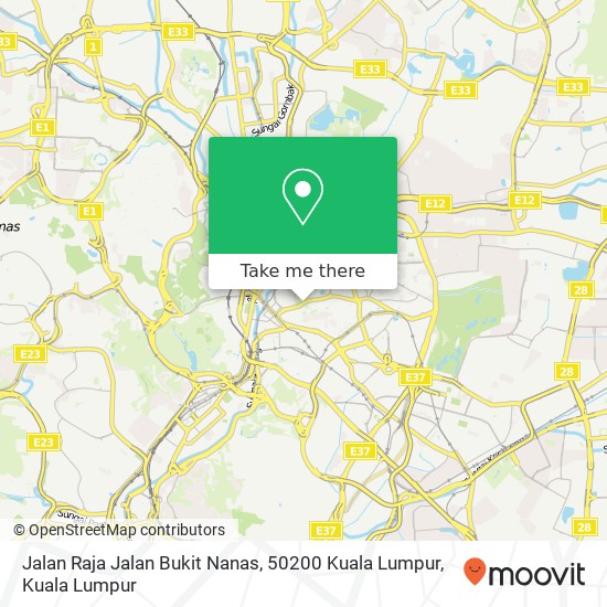 Peta Jalan Raja Jalan Bukit Nanas, 50200 Kuala Lumpur