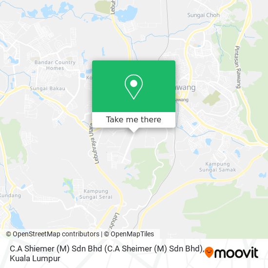 C.A Shiemer (M) Sdn Bhd (C.A Sheimer (M) Sdn Bhd) map