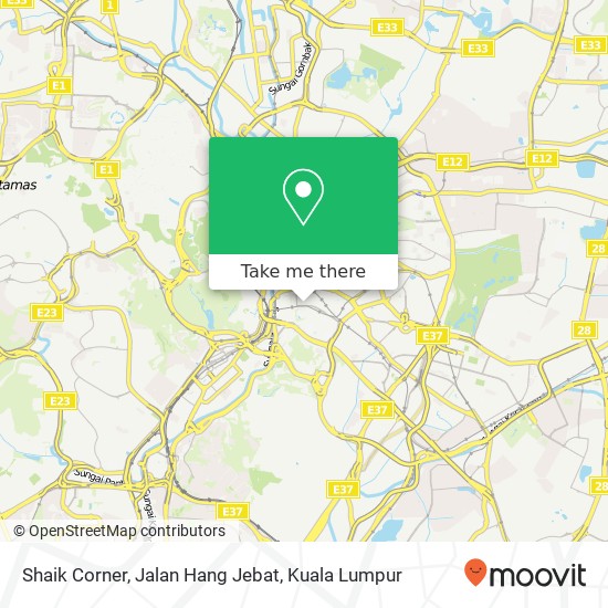 Shaik Corner, Jalan Hang Jebat map