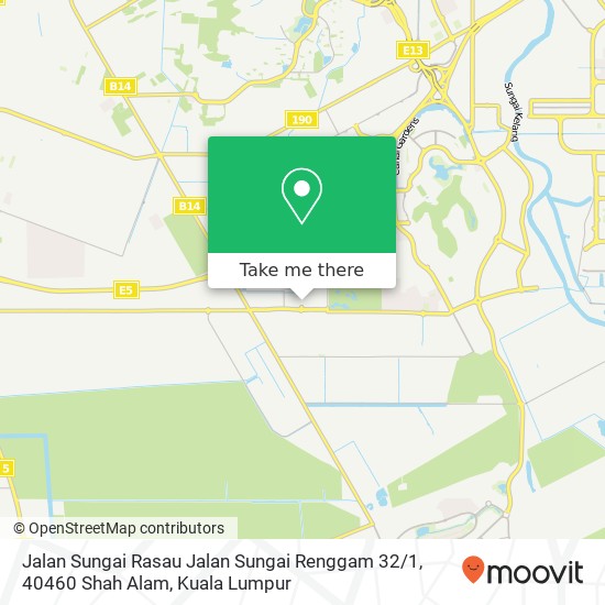 Peta Jalan Sungai Rasau Jalan Sungai Renggam 32 / 1, 40460 Shah Alam