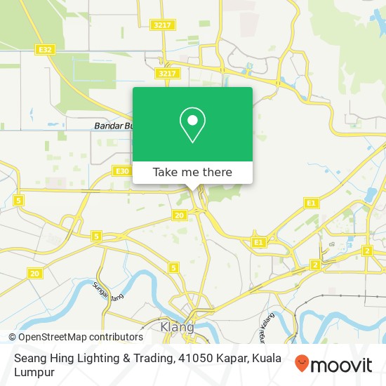 Peta Seang Hing Lighting & Trading, 41050 Kapar