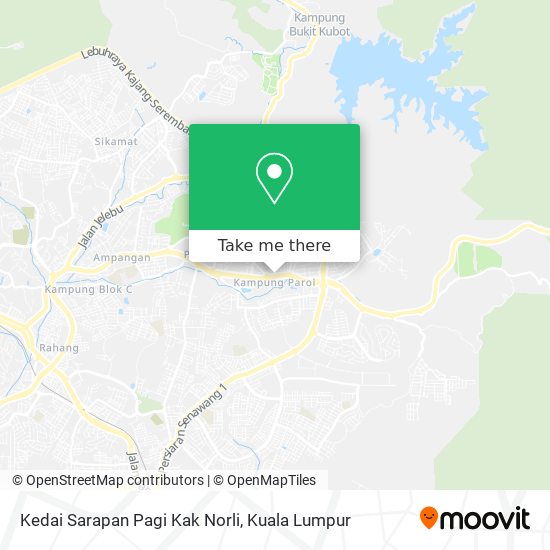 Kedai Sarapan Pagi Kak Norli map