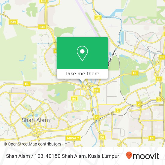 Shah Alam / 103, 40150 Shah Alam map