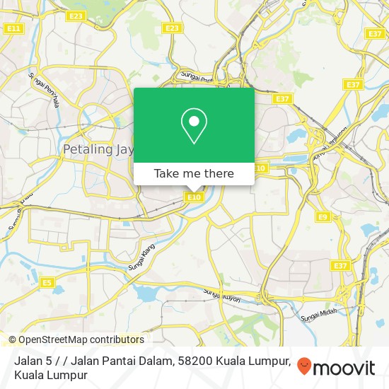 Jalan 5 / / Jalan Pantai Dalam, 58200 Kuala Lumpur map