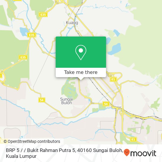 Peta BRP 5 / / Bukit Rahman Putra 5, 40160 Sungai Buloh