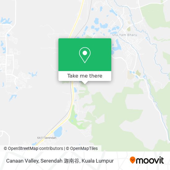 Peta Canaan Valley, Serendah 迦南谷
