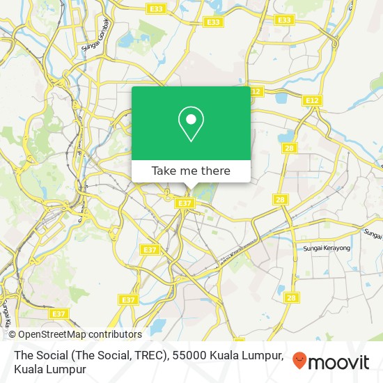 Peta The Social (The Social, TREC), 55000 Kuala Lumpur