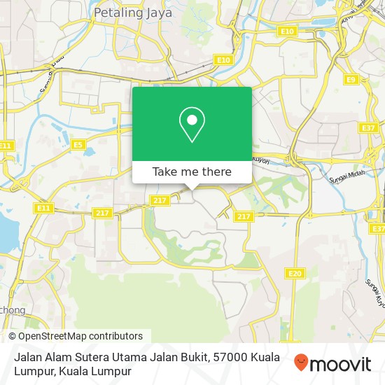 Jalan Alam Sutera Utama Jalan Bukit, 57000 Kuala Lumpur map