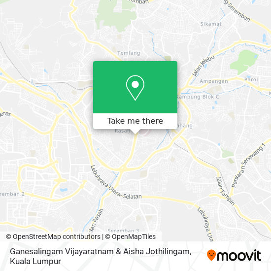 Ganesalingam Vijayaratnam & Aisha Jothilingam map