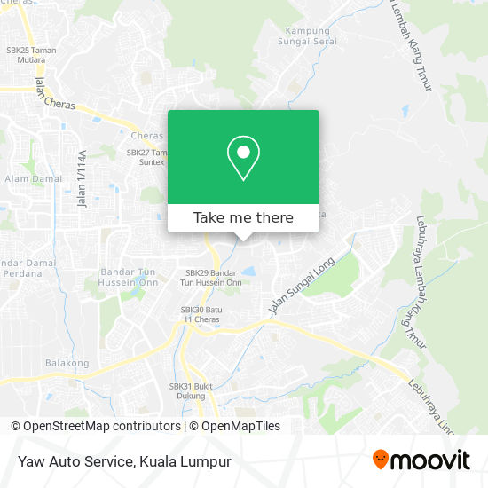 Yaw Auto Service map
