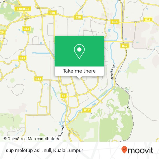 sup meletup asli, null map