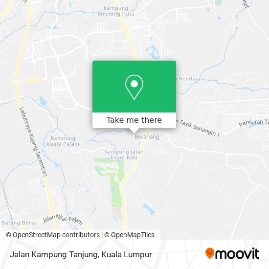 Peta Jalan Kampung Tanjung