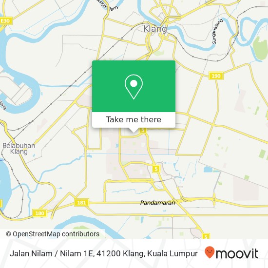 Jalan Nilam / Nilam 1E, 41200 Klang map